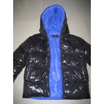 New glossy nylon down jacket winter jacket size XL blue