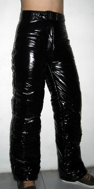 New unisex shiny nylon wet look winter 