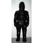 New unisex puffy shiny nylon winter overalls wet look down suit custom made