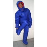 New unisex puffer shiny nylon duck down down suit wet look down overalls custom made