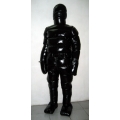 New unisex puffa shiny nylon winter overalls wet look down suit custom made