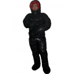 New unisex puffa shiny nylon duck down down suit wet look down overall custom made 