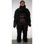 New unisex puffer shiny nylon duck down down suit wet look down overall custom made