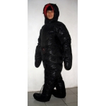 New unisex puffer shiny nylon duck down down suit wet look down overall custom made