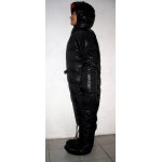 New unisex puffer shiny nylon duck down down suit wet look down overall custom made