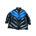 New unisex shiny nylon quilted winter coat wet look puffy big down coat oversized