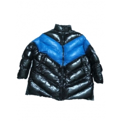 New unisex shiny nylon quilted winter coat wet look puffy big down coat oversized