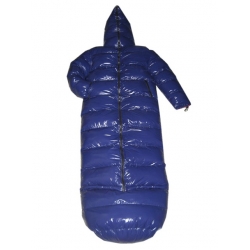 New unisex wet look shiny nylon winter coat down coat down sleeping sack winter sleeping bag