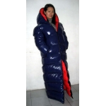 New unisex wet look shiny nylon winter coat down coat down sleeping sack winter sleeping bag