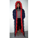 New unisex wet look shiny nylon winter coat down coat down sleeping sack winter sleeping bag