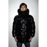 New unisex shiny nylon wet look puffy down jacket down parka