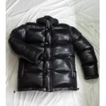 New unisex wet look shiny nylon winter jacket down jacket overfilled