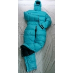New unisex shiny nylon wetlook down overalls down suit DO112D2000b customized