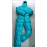 New unisex shiny nylon wetlook down overalls down suit DO112D2000b customized