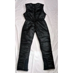 New unisex shiny nylon wet look ski bibs ski jumpsuit