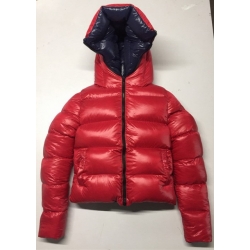 New unisex glossy nylon wet look winter jacket down jacket double-sided wear customized