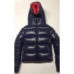 New unisex glossy nylon wet look winter jacket down jacket double-sided wear