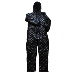 New unisex shiny nylon wet look winter jumpsuit snow suit S - 5XL