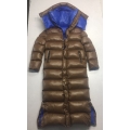 New unisex shiny nylon winter parka down parka wet look winter coat down coat overfilled DC3019