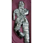 New unisex shiny silver wet look winter ski overalls sport suit S - 5XL customized