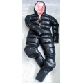 New unisex shiny winter overalls wet look down suit DO113P2500b customized