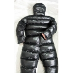New unisex shiny winter overalls wet look down suit DO113P2500b customized