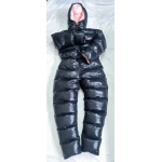 New unisex shiny winter overalls wet look down suit DO113P2500b customized