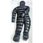 New unisex shiny winter overalls wet look down suit DO113P2500b