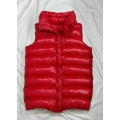 New unisex shiny nylon quilted winter vest wet look puffer down waistcoat