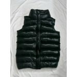 New unisex shiny nylon quilted winter vest wet look puffer down waistcoat