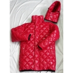 New unisex shiny nylon winter jacket wet look down jacket diamond quilting