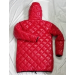 New unisex shiny nylon winter jacket wet look down jacket diamond quilting