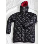 New unisex shiny nylon winter jacket wet look down jacket diamond quilting