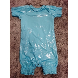 New shiny PU wet look adult baby diaper suit romper New shiny PU wet look adult baby diaper suit romper