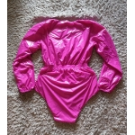 New unisex shiny nylon wet look bodysuit body diaper M - 3XL BD3027