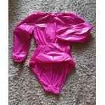 New unisex shiny nylon wet look bodysuit body diaper M - 3XL BD3027