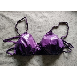 New shiny nylon wet look bras underwear