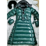 New shiny nylon wet look winter coat down dress DC2065 customized
