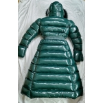 New shiny nylon wet look winter coat down dress DC2065 customized