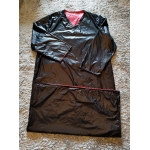 New shiny nylon wet look Djellaba long robe reversible