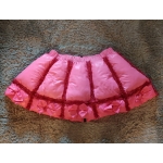 New 2 in 1 shiny nylon wet look down skirt romper winter dress DR2102