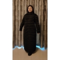 New shiny silky fabric winter coat down dress DR3011