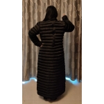 New shiny silky fabric winter coat down dress DR3011