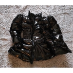 New wet look shiny PU winter dress down coat bespoke M - 3XL