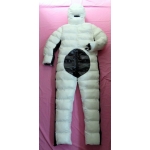 New unisex shiny nylon winter overalls wet look down suit 4 ways wear customized