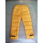 New unisex shiny nylon down pants wet look puffa winter pants M - 3XL