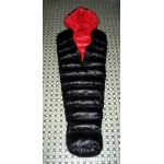 New shiny nylon wet look puffa mummy sleeping bag down sleeping sack custom made