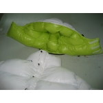 New shiny nylon wet look overfilled sleeping bag winter overalls custom made