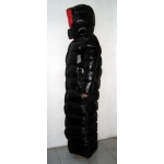 New unisex shiny nylon winter parka down parka wet look winter coat down coat M - 3XL