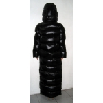 New unisex shiny nylon winter parka down parka wet look winter coat down coat M - 3XL